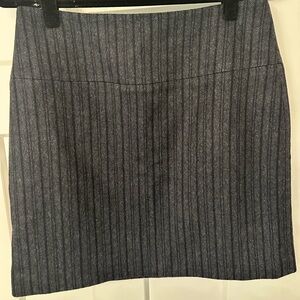 Banana Republic charcoal pinstripe wool pencil skirt